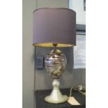 MURANO TABLE LAMP, with shade, 68cm H.