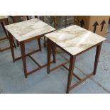 FLEXFORM MARGARET SIDE TABLES, a pair, by Centro Studi, 60cm H.