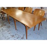 FRITZ HANSEN AX DINING TABLE, by Peter Hudt & Orla Molgaard, circa 1950's, 240cm x 80cm x 61cm.