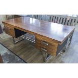DESK, attributed to Gordon Russel prestige design, 1970's rosewood (with faults).
