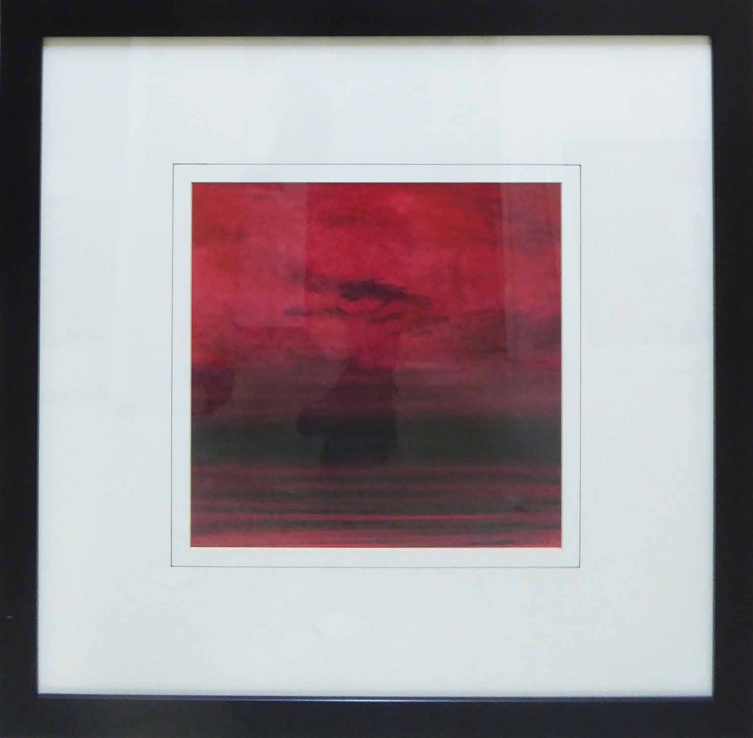 After ALBERT WILLIAMS 'Red Abstracts', a set of four offset prints, 56cm x 56cm overall each,