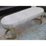 OTTOMAN, 1960s French inspired design, 124cm W x 43cm H x 41cm D.