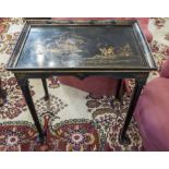 TRAY TOPPED SIDE TABLE,