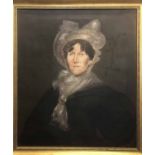 19TH CENTURY SCHOOL 'Portrait of a Lady', oil on canvas, 75cm x 61cm, framed.