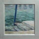 DAPHNE CLARKE (Contemporary American) 'Gondola Pole in Venice', oil on board, signed lower left,