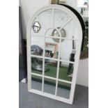 WALL MIRROR, French provincial style, white painted finish, 140cm x 80cm.