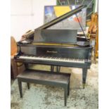 BABY GRAND PIANO, early 20th century American ebonised by Mason and Hamlin, Boston circa 1917,