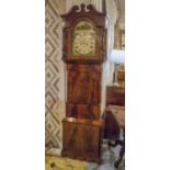 LONGCASE CLOCK, early Victorian mahogany,