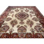 FINE KERMAN LAVER DESIGN CARPET, 465cm x 365cm,