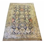 FINE QUM KAPPI DESIGN SILK RUG, 180cm x 118cm.