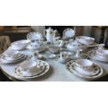 DINNER SERVICE, English fine bone china, Spode 'Persia', twelve place, seven piece settings.