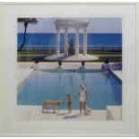 AFTER SLIM AARONS 'Once upon a Time', photoprint, 94cm x 94cm, acrylic glazed in white frame.