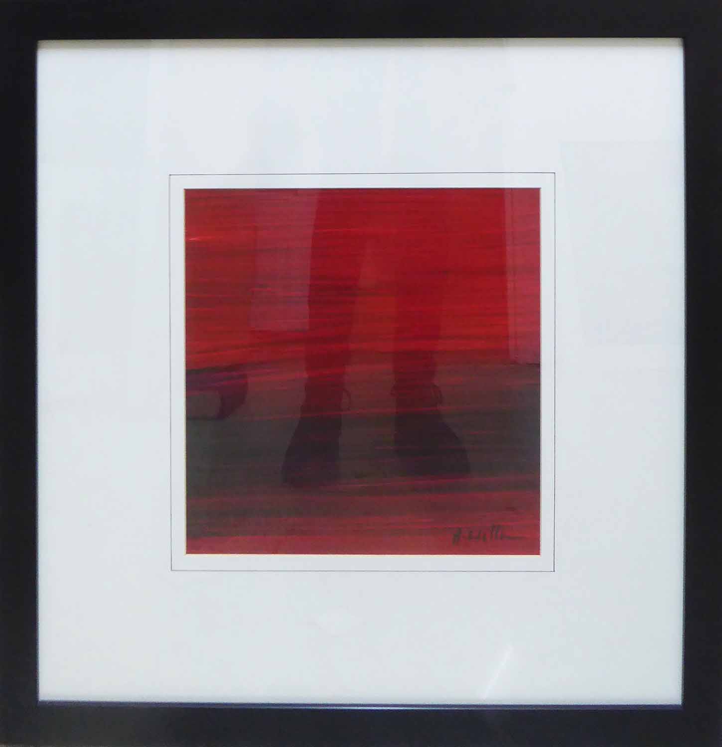 After ALBERT WILLIAMS 'Red Abstracts', a set of four offset prints, 56cm x 56cm overall each, - Image 3 of 4