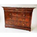 COMMODE, 19th century French Louis Philippe, burr walnut and gilt metal mounted,
