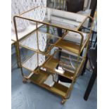 COCKTAIL TROLLEY, 1960's French style, 90cm H.