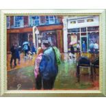 SYLVIA CLARK MALLOY (British 1914-2008) 'Rainy Day in Birmingham', oil on canvas,