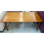 LOW TABLE, vintage continental teak, 120cm W.