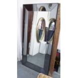 WALL MIRROR, of large proportions, French Art Deco style, 183cm x 91cm.