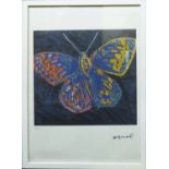 ANDY WARHOL 'Butterfly', lithograph from Leo Castelli gallery,