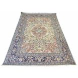 FINE PURE SILK HEREKE DESIGN CARPET, 280cm x 178cm,