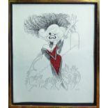 AL HERSCHFELD (American 1903-2003) 'Carol Channing', lithograph, signed and numbered 24/175.