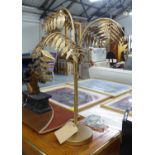 PALM TREE TABLE LAMP, Maison Jansen style, 81cm H.