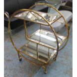 COCKTAIL TROLLEY, French Art Deco style, 94cm h.