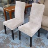 DINING CHAIRS, a set of eight, by Andrew Martin high back 103cm H x 47cm.