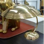 CHARLES EDWARDS DESK LIGHT, made in brass, 44cm H x 57cm D.