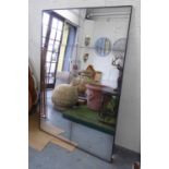 WALL MIRROR, French provincial style antiqued plate, 150cm x 100cm.