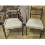 DINING CHAIRS, a set of eight, Regency mahogany, circa 1820,