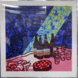 PATRICK CAULFIELD 'Picnic Set', 1978 original screenprint in colours on wove paper,