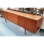 EVEREST SIDEBOARD, vintage 1960's English, 222cm x 43.5cm x 71.5cm.