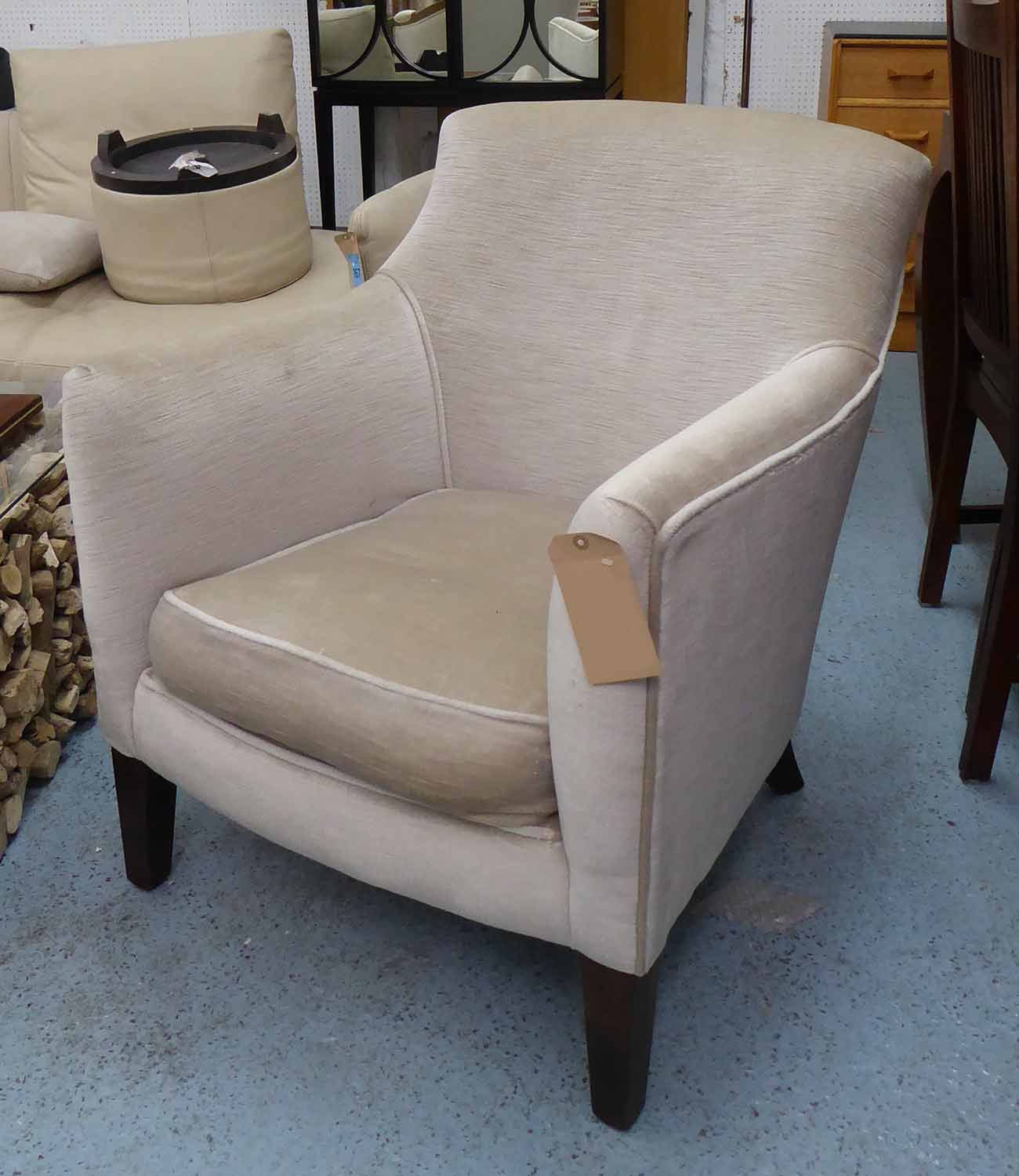 DAVID SEYFRIED CADOGAN CHAIR, 90cm H.