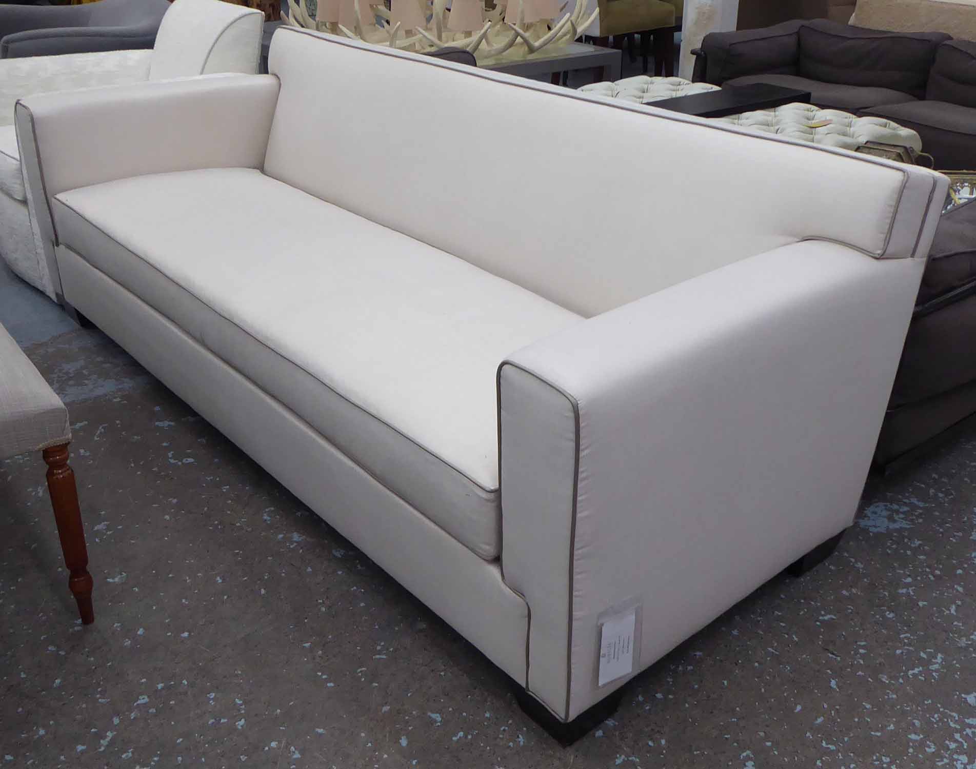 DONGHIA DIVAN SOFA, cost £14000 new, 220cm x 92cm x 80cm H.