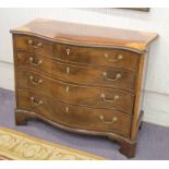 SECRETAIRE CHEST, George III circa 1780, mahogany,