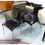 CIACCI KREATY DELFY CHAIRS, a set of four, by Gino Carollos, 80cm H.