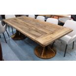 FARMHOUSE DINING TABLE, French style, 240cm x 100cm x 76cm H.