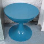 DOMUS DANISH BLUE TABLE, 46cm diam x 48cm H.