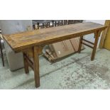 ALTAR TABLE, antique Chinese firwood with rectangular top, 79cm H x 202cm W x 47cm D.