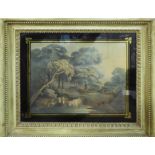 18th CENTURY SCHOOL, a set of five colour engravings in reclined frames,