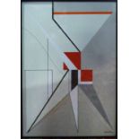 GASTON BERTRAND (French 1910-1994) 'Geometric Abstract', 1953, tempera on board,