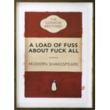 THE CONNOR BROTHERS 'A Load of Fuss', 2018, screen print,