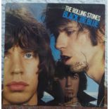 STONES - BLACK AND BLUE, signed 1976 UK LP, provenance: European Tour Manager.