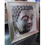 CONTEMPORARY SCHOOL, the Buddha, mixed media, framed and glazed.