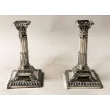 CANDLESTICKS, a pair,