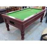 PREMIER STATESMAN POOL TABLE, with balls, triangle, and one cue, 213cm x 122cm x 85cm.