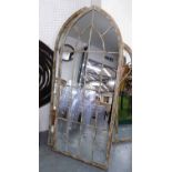 ORANGERY MIRRORS, a pair, French style, 159cm x 66cm x 2cm.