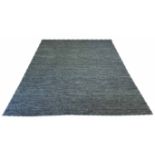 INDIGO CONTEMPORARY JUTE CARPET, 297cm x 236cm.