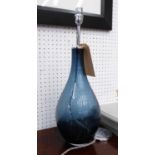 HEATHFIELD & CO LUNA INDIGO TABLE LAMP, 51cm H.